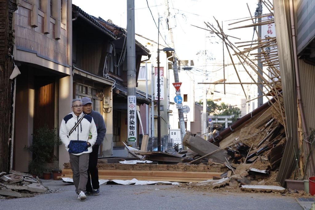 foto de terremoto en japon